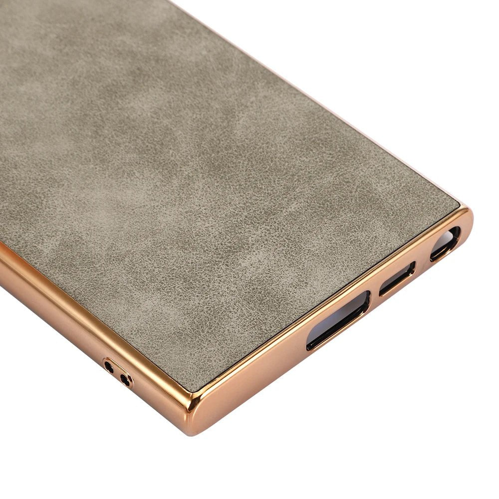 Leather Sheepskin Electroplated Frame Case - Accessory Junction