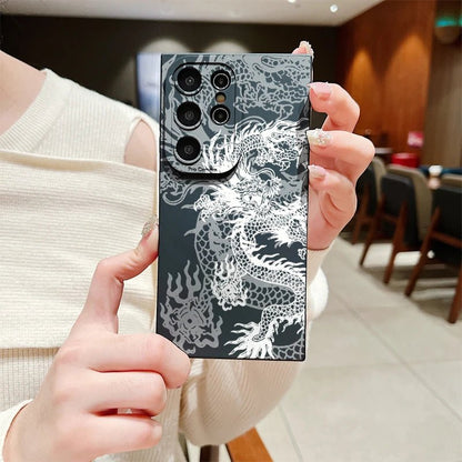 White Dragon Pattern Case - Accessory Junction